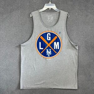 The 78 Mens Gray New York Mets Graphic Tank Top XL
